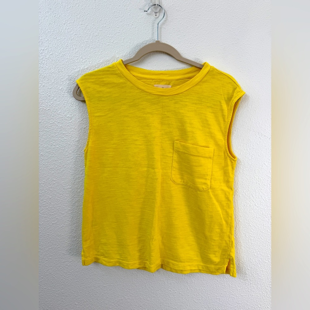 Lou & Grey Yellow Sleeveless Womens Top